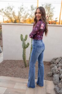 Petal Promise High Neck Ruched Floral Mesh Top