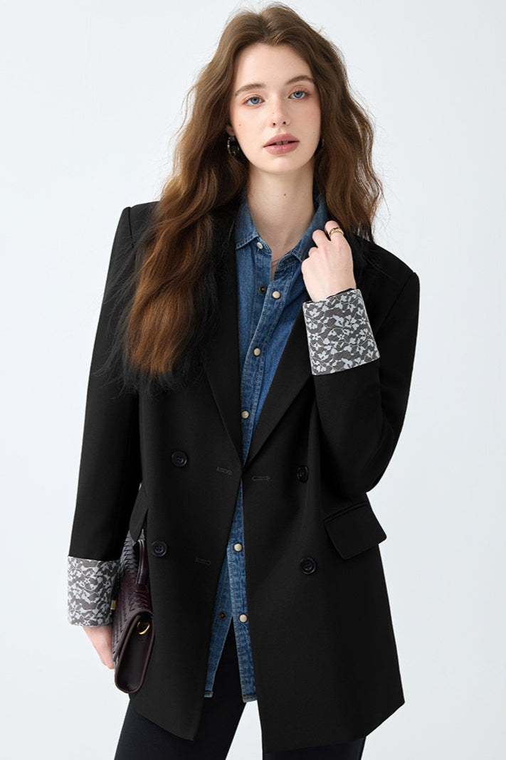 Loose Fit Long Sleeve Blazer