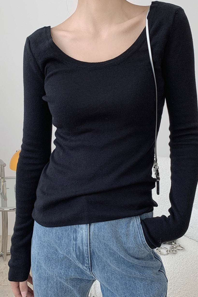 Elegant Turtleneck Bodycon Knit Top